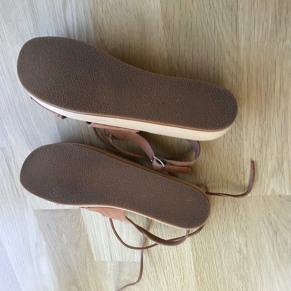 Swedish Hasbeens Lace Up Clog Platform Sandals - Picture 5 of 5